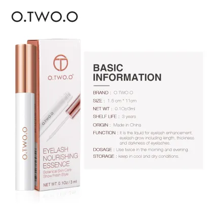 O.TWO.O Eyelash Care Serum - Lengthening, Curling & Nourishing 3ml