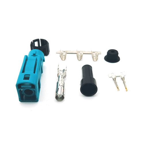 Single Straight Waterproof Fakra Female Cable Connector