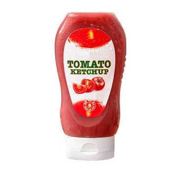 Bbq ketchup sos uchun plastik tarqatish idishini siqib chiqaradi