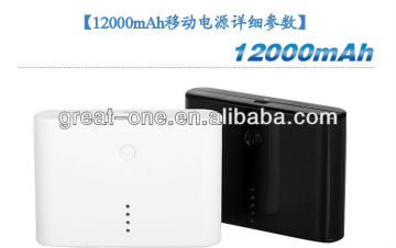 New product:12000 mAh power bank+ 2 USB output, charging for Iphone 5, apple digitals,samsung,smart cellphone