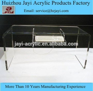 China wholesale acrylic small size computer desk/mini computer desk/plexiglass computer desk