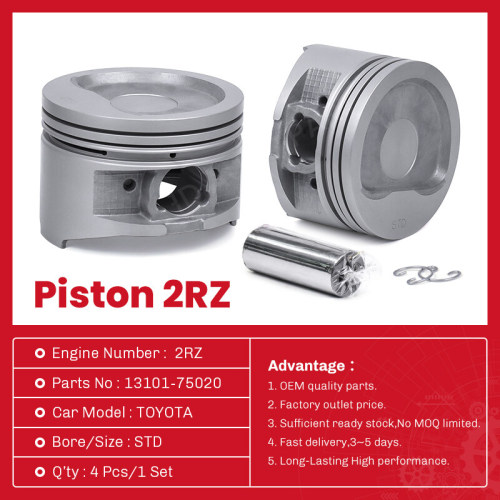 قطع غيار محرك تويوتا 2RZ مكبس OEM 13101-75020