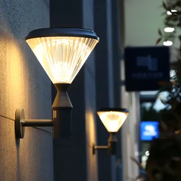 Solar Outdoor Waterproof Yard Pathway LED Wall Light