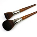 Set de pinceaux de maquillage pour cheveux synthétiques avec manche en bois