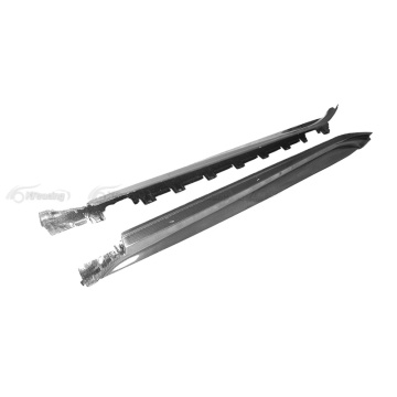 OD Style Dry Carbon Fiber Car Side Skirts for Porsche Taycan S/4S 2020-2022