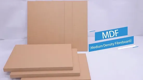 Linyi Factory 2-25mm Melamine Slatwall MDF Fiber Board
