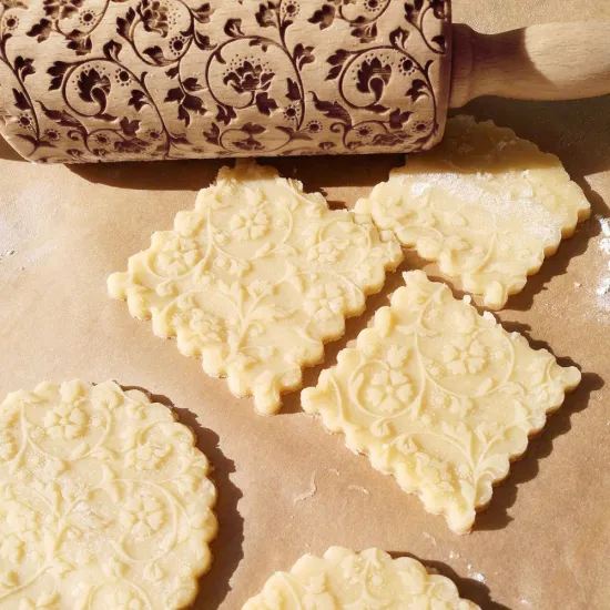 40# Merry Christmas Elk Wooden Print Rolling Pin Christmas Decorations for Home 2020 Dessert Tools New Year 2021