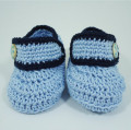 New Chegada Colorful Design mão malha sapatos Crochet Baby Booties