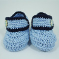 Nouvelle conception de mode colorée à la main Chaussures tricotées Crochet Baby Booties