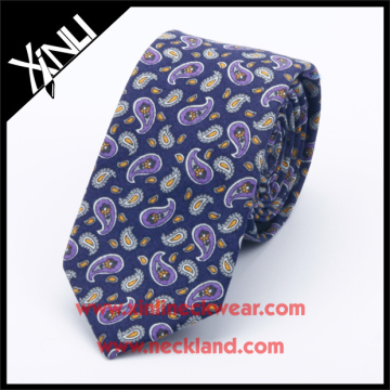 100% Handmade Paisley Print Silk Print Tie