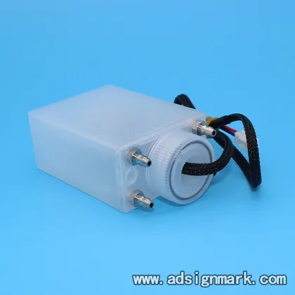 Solvent ink cartridge sub ink tank for Crystaljet Atexco Aprint Flora Myjet JHF Human printer
