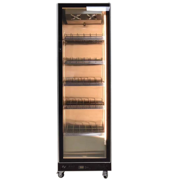 CE Certified Single-Temperature Glass Door Beverage Cooler Freezer with LED Light for Supermarket Display