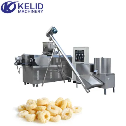 Crunch Puffed Breakfast Corn Cereal Flakes Making Machine