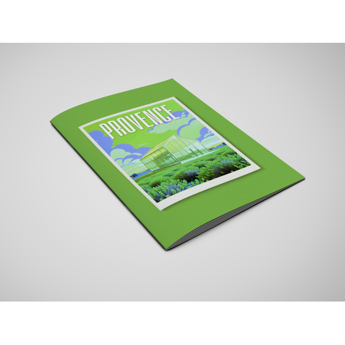 Saddle stitch brochure printing