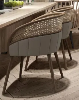 Solid wooden dining chair with fabric seat modern minimalist design dining room furniture restaurant chair coffee shop chair