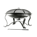 outdoor charcoal housed shapped fire pit fire bowl