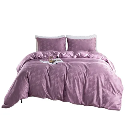 luxury jacquard bedding set 4 piece