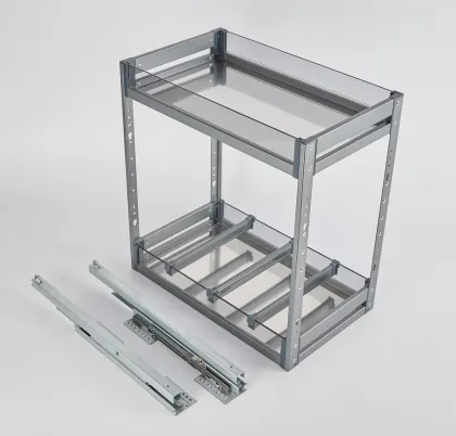 Pull Out Vertical Basket Kitchen Hardware Accessories Side Mount Spice Bottle Storage Drawer Basket