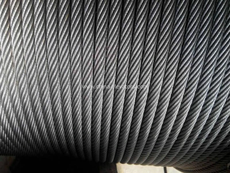Traction Elevator Machine Ropes Elevator Traction Steel Wire Rope 8/10/12/13/16mm China Manufacturers ...