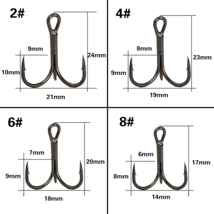 Black Lure fishing Reel Hooks for Fishing Customized Barb Sport Fish Hooks Fishing Hook