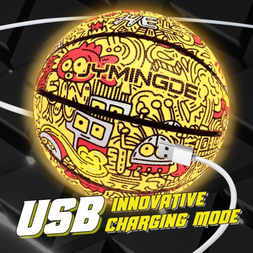 Rechargeable colorful led glow in the da