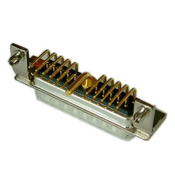 21W1 Male D-Sub Mixed Contact Right Angle Connector