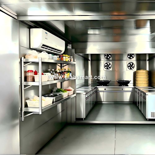GLAB 4.2/5.6m Customized Mobile Kitchen грузавік
