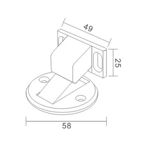 Цинк сплав с сплавкой магнитной дверной остановки