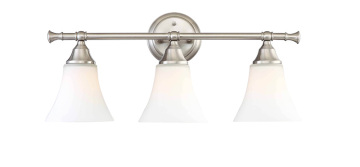Vintage Silver Steel Bathroom Vanity Light