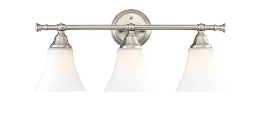 Vintage Silver Steel Bathroom Vanity Light