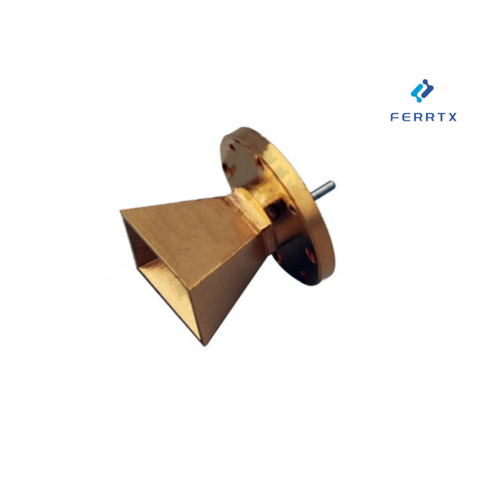 Antena de bocina de polarización lineal