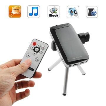 Multi - Functional Pico Mini Projector With Av, Vga, Ypbpr, Touch Buttons (built-in 3.5gb)