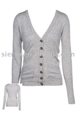 women's knitted cardigan sweater with buttons