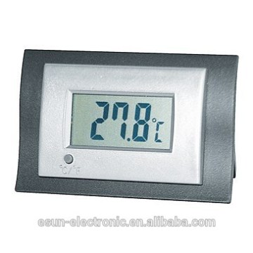 Classical design indoor home desktop table temperature thermometer clock