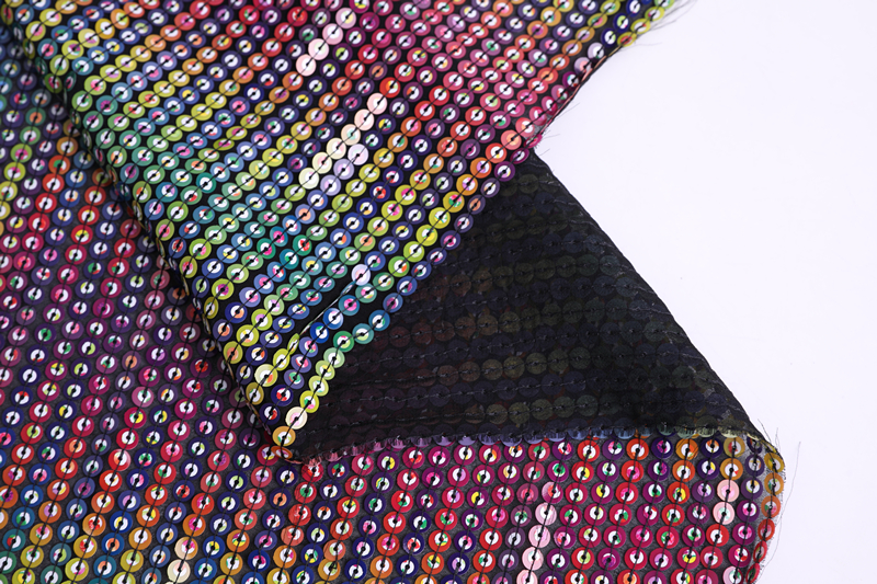 7mm Sequin Embroidery Fabric