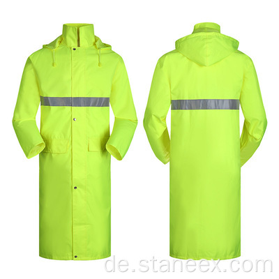 ANSI Klasse 3 Sicherheitssicherheit Raingear Hivis Regenmantel