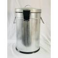 20L primary color galvanized trash can