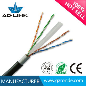 China supplier 23 awg 4 pairs copper cat 6 outdoor cable