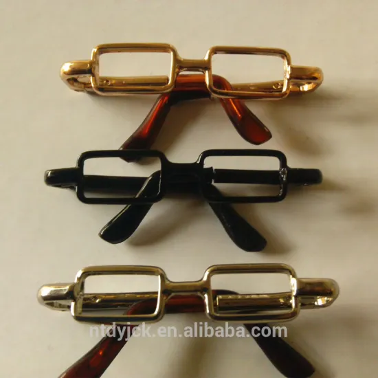 rectangle shape metal mini doll glasses for baby toys