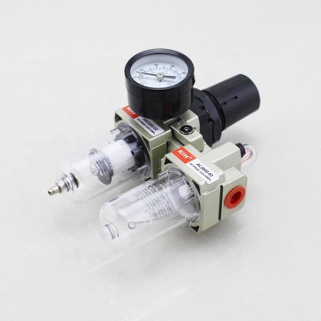 SMC Type Pneumatic FRL Unit: Filter, Regulator, and Oil Lubricator
