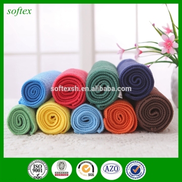 china Warp nano fiber towel cleaning towel dry hair towel, 320gsm microfiber towel