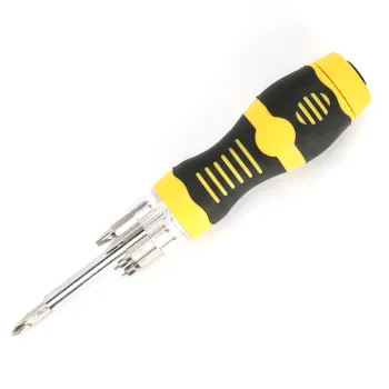 5-in-1 S2 Steel Plastic Handle LED Light Precision Screwdriver