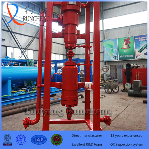 solid removal device oil and gas field use wellhead desander unit