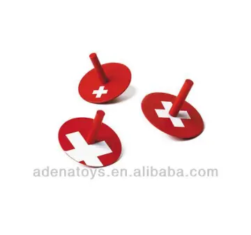 Wooden kids educational DIY promotional gift Toys Wooden Top