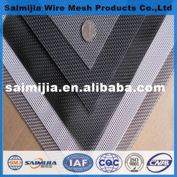 Black powder coated stainless steel window security screen