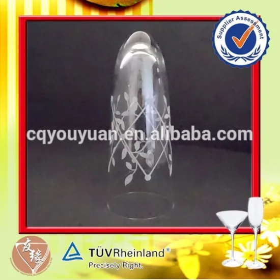 Stemless colorful glass champagne flute