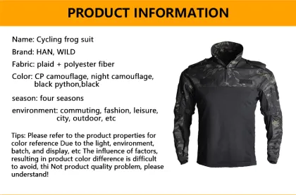 HAN WILD Men's Cycling Frog Suit Training T-Shirt