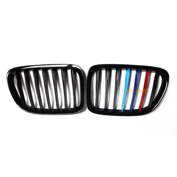 Black Mesh Bumper Grille Replacement for BMW X1 E84 2009-2016