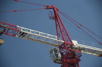 QTZ62(5010) construction tower crane,red/yellow/blue
