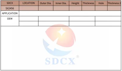 SDCX Auto Parts Brake Disc SX2456 for YUSHENG S350 2.0TDI-Diesel (Front)